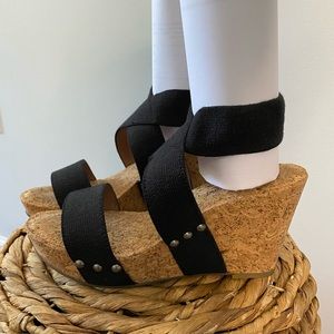 Lucky Brand cork wedges NWOT